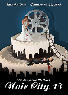 Noir City 13 Wedding Cake Poster